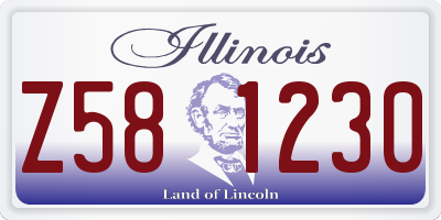 IL license plate Z581230
