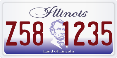 IL license plate Z581235