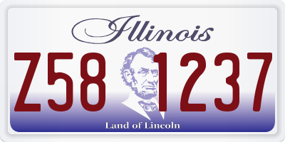 IL license plate Z581237