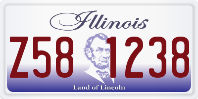 IL license plate Z581238