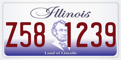 IL license plate Z581239