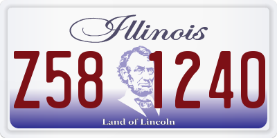 IL license plate Z581240