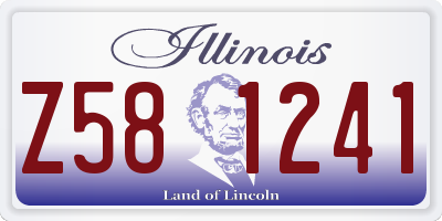 IL license plate Z581241