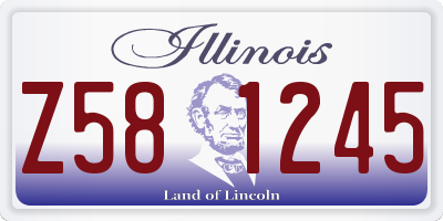 IL license plate Z581245