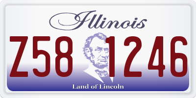 IL license plate Z581246
