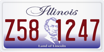 IL license plate Z581247