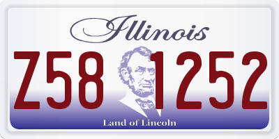 IL license plate Z581252