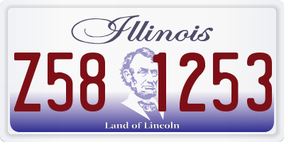 IL license plate Z581253