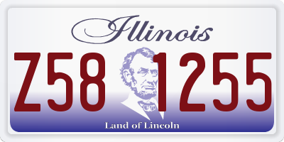 IL license plate Z581255