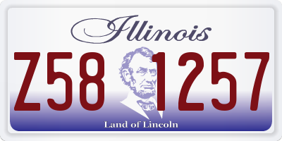 IL license plate Z581257