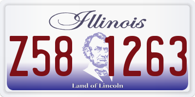 IL license plate Z581263