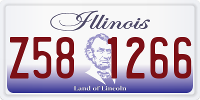 IL license plate Z581266