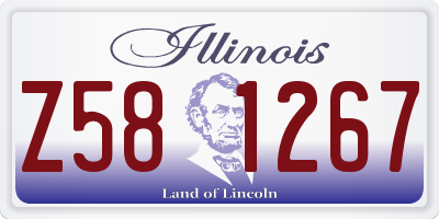 IL license plate Z581267