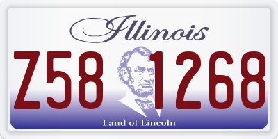 IL license plate Z581268