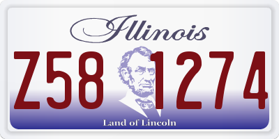 IL license plate Z581274