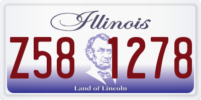 IL license plate Z581278
