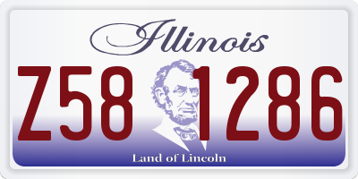 IL license plate Z581286