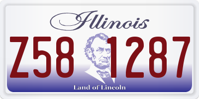 IL license plate Z581287
