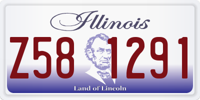 IL license plate Z581291