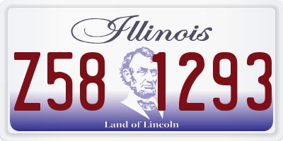 IL license plate Z581293