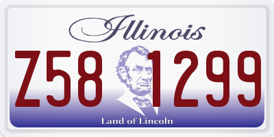 IL license plate Z581299