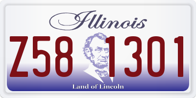 IL license plate Z581301