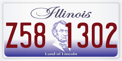IL license plate Z581302