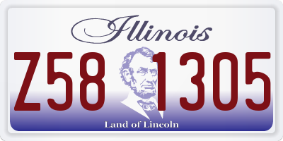 IL license plate Z581305