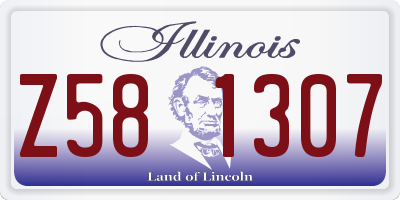 IL license plate Z581307