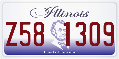 IL license plate Z581309