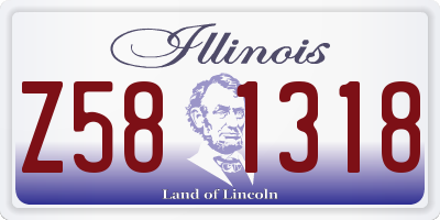IL license plate Z581318