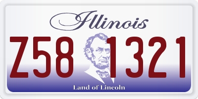 IL license plate Z581321