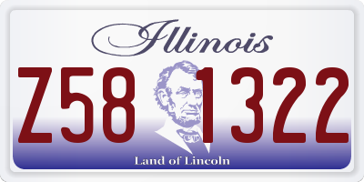 IL license plate Z581322