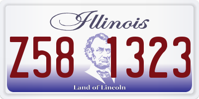 IL license plate Z581323