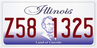 IL license plate Z581325