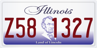 IL license plate Z581327