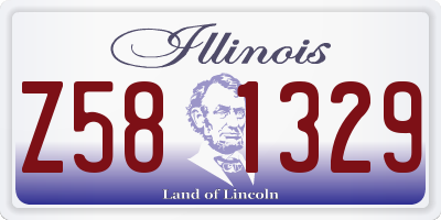 IL license plate Z581329
