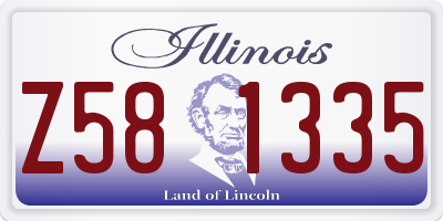 IL license plate Z581335