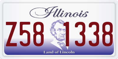 IL license plate Z581338