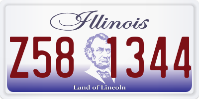IL license plate Z581344