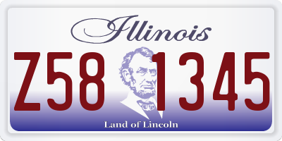 IL license plate Z581345