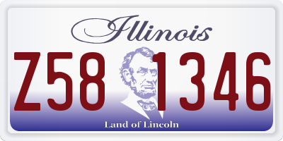 IL license plate Z581346