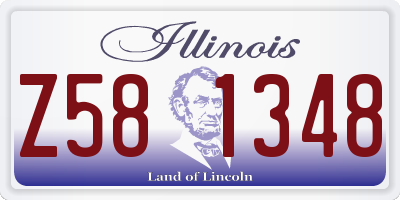 IL license plate Z581348