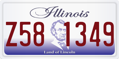 IL license plate Z581349