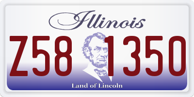 IL license plate Z581350