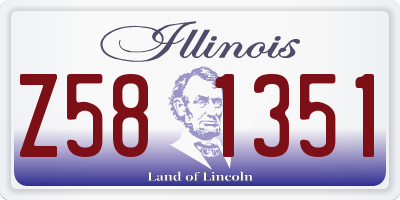 IL license plate Z581351