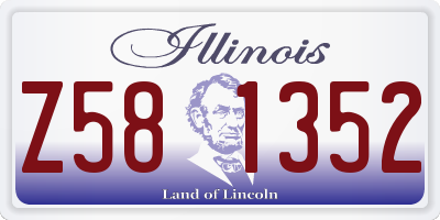 IL license plate Z581352