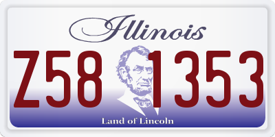 IL license plate Z581353