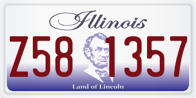 IL license plate Z581357