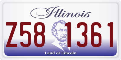 IL license plate Z581361